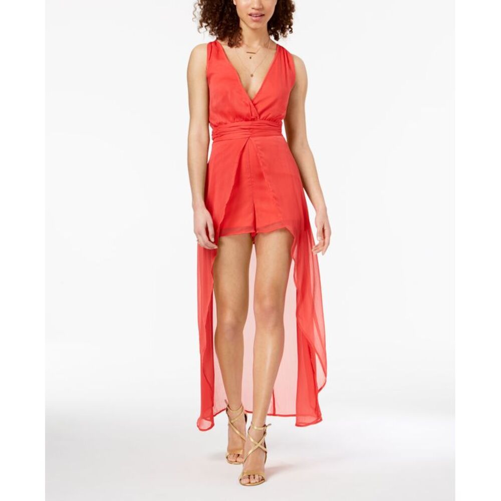 Material Girl Juniors Crisscross Chiffon Skirt Romper